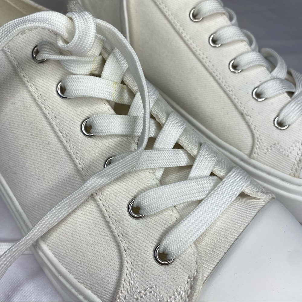 Stuart Weitzman Sammy Platform Canvas Low Top
Sneakers Size 9.5 - Picture 15 of 16